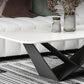 Slate Top Coffee or End Table Abstract Coffee Table, 17.71" High Clearhalo 'Coffee & Accent Tables' 'Coffee Tables' 'coffee_tables' 'furn' 'furn_coffee_tables' 'Furniture' 'Living Room Furniture' 1200x1200_3f633cde-050f-429e-a5bf-76f3e51fb849