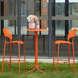 Tavolo da barra a barre a barre interno in metallo con piedistallo con piedistallo