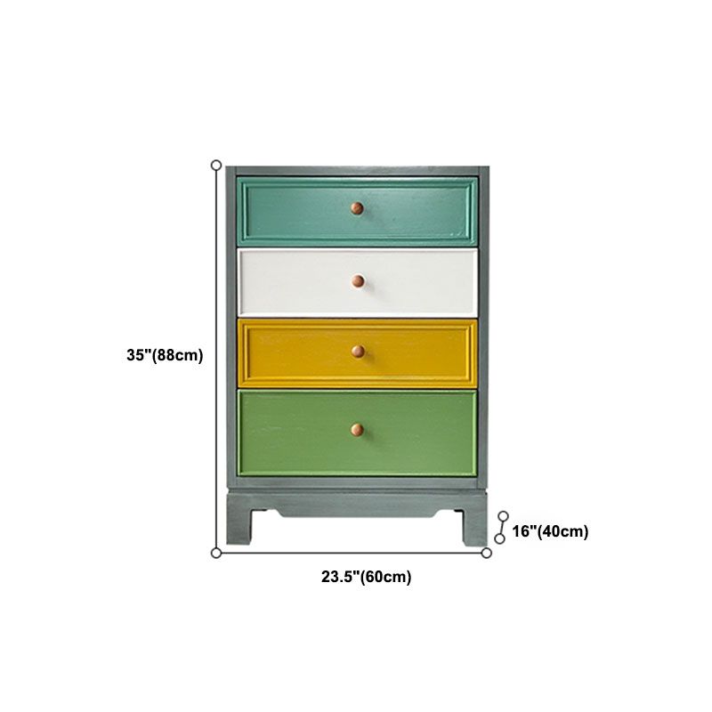Slaapkamer nautische opbergkist 16 "brede houten borst met laden