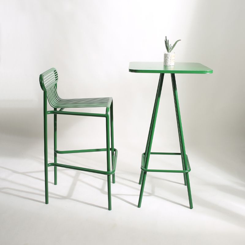 Metallic Finish Indoor Stools Industrial Style Metal Bar Stools Clearhalo 'Bar Furniture' 'Bar Stools' 'bar_stools' 'furn' 'furn_bar_stools' 'Furniture' 'Kitchen & Dining Furniture' 1200x1200_3f64fee2-4622-48b7-bec7-3580fbac5796