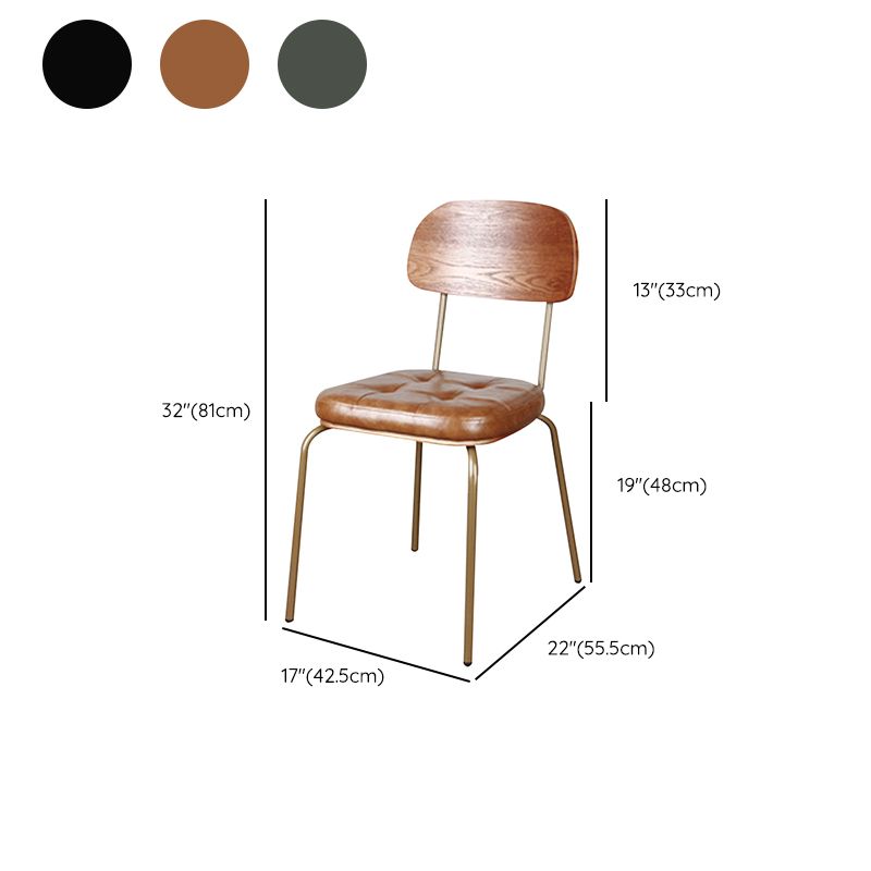 Sedia da pranzo industriale imbottita sedia da pranzo in metallo