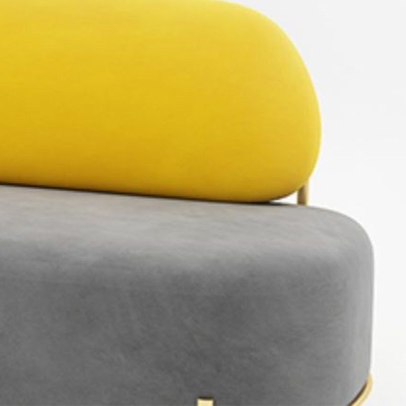 Velvet Armless Sofa 27.55" Wide Standard Sofa for Living Room