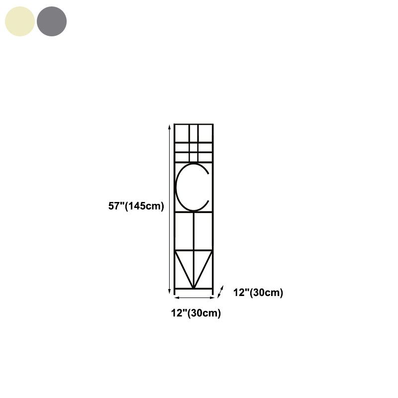 Libreria in metallo da 12 "W Open Storage Bookcase con ripiani in nero e oro
