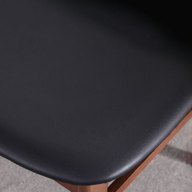 モダンなソリッドウッドダイニングチェアインドアアウトドアオープンバックサイドチェア