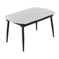 Simplicity Style Stone Table Rectangle 4-foot Dining Table with Drop-Leaf Clearhalo ' dining_table' 'Dining Tables & Seating' 'Dining Tables' 'furn' 'furn_dining_table' 'Furniture' 'furniture_dining_table' 'Kitchen & Dining Furniture' 'kitchen&dining_furn' 'kitchen' 'kitchen_dining_table' 1200x1200_3f6e519d-df27-4e48-a976-3ccbc21a1a7a