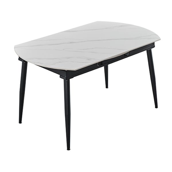 Simplicity Style Stone Table Rectangle 4-foot Dining Table with Drop-Leaf Clearhalo ' dining_table' 'Dining Tables & Seating' 'Dining Tables' 'furn' 'furn_dining_table' 'Furniture' 'furniture_dining_table' 'Kitchen & Dining Furniture' 'kitchen&dining_furn' 'kitchen' 'kitchen_dining_table' 1200x1200_3f6e519d-df27-4e48-a976-3ccbc21a1a7a