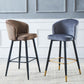 Glam Velvet Bar Stool Backrest Counter Stool for Bristol with Metal Legs Clearhalo 'Bar Furniture' 'Bar Stools' 'bar_stools' 'furn' 'furn_bar_stools' 'Furniture' 'Kitchen & Dining Furniture' 1200x1200_3f704c73-5741-4133-8abb-7d2abd3a779e