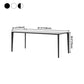 Contemporary Rectangle 4-foot Home Furniture Stone Dining Site Table for Indoor Clearhalo ' dining_table' 'Dining Tables & Seating' 'Dining Tables' 'Furniture' 'furniture_dining_table' 'Kitchen & Dining Furniture' 'kitchen&dining_furn' 'kitchen' 'kitchen_dining_table' 1200x1200_3f716960-1aab-41e3-9c55-a6b98436134f