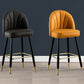 Modern Armless Backrest Counter Stool Iron Bar Stool with Cushion for Bar