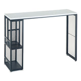 Ensemble de table de pub à barre rectangle intérieur 1/2/3/5 pièces avec ensemble de pub de rangement en métal