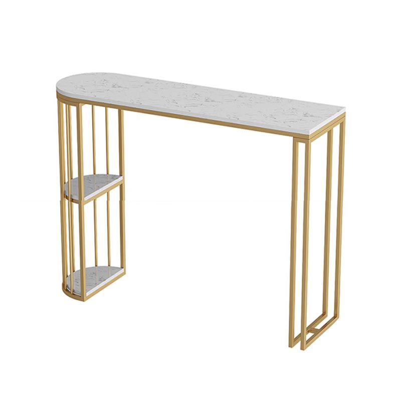 Table de bar de patio à double piédestal contemporain