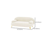 Contemporary 27.55" H Microsuede Pillow Top Arm Sofa for Living Room
