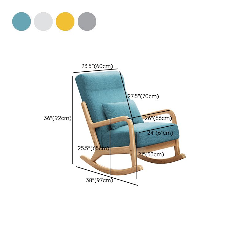 Modern Style Leisure Lounge Rocking Chair in Wooden Lazy Chair Clearhalo 'Chairs & Seating' 'furn' 'furn_rocking_chairs' 'Furniture' 'Living Room Furniture' 'Rocking Chairs' 'rocking_chairs' 1200x1200_3f78ac4b-04a1-4ca5-8afd-f76d3992c3bd