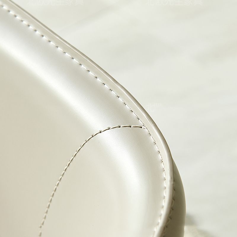 Silla de interior contemporánea de metal acabado mate silla lateral de ala