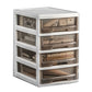 Transparent Filing Cabinet Modern Plastic Drawers Cabinet for Office