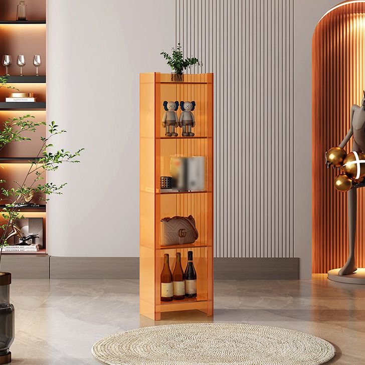Glam Acrylic Standard Bookshelf Closed Back Vertical Bookshelf for Living Room Clearhalo 'Bookcases' 'furn' 'furn_bookcases' 'Furniture' 'furniture_bookcases' 'kitchen' 'kitchen_bookcases' 'Living Room Furniture' 'Office Furniture' 1200x1200_3f7c7f85-8b14-4d61-a5fe-e49a55a95c6b
