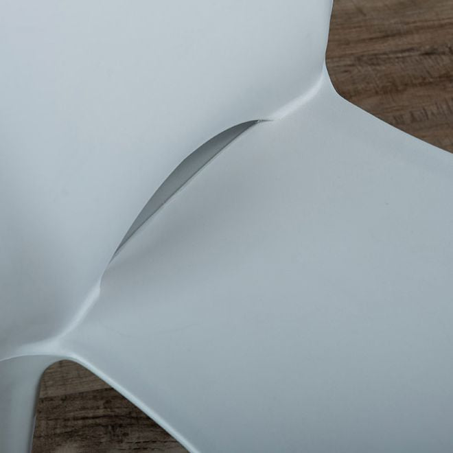 Plastic Scandinavian Kitchen Dining Room Chair Open Back Side Chair Clearhalo ' kitchen&dining_furn' 'Dining Chairs' 'Dining Tables & Seating' 'dining_chair' 'Furniture' 'furniture_dining_chair' 'Kitchen & Dining Furniture' 'kitchen' 1200x1200_3f7cf157-61f0-4c46-acc9-b5b6a28b8e71