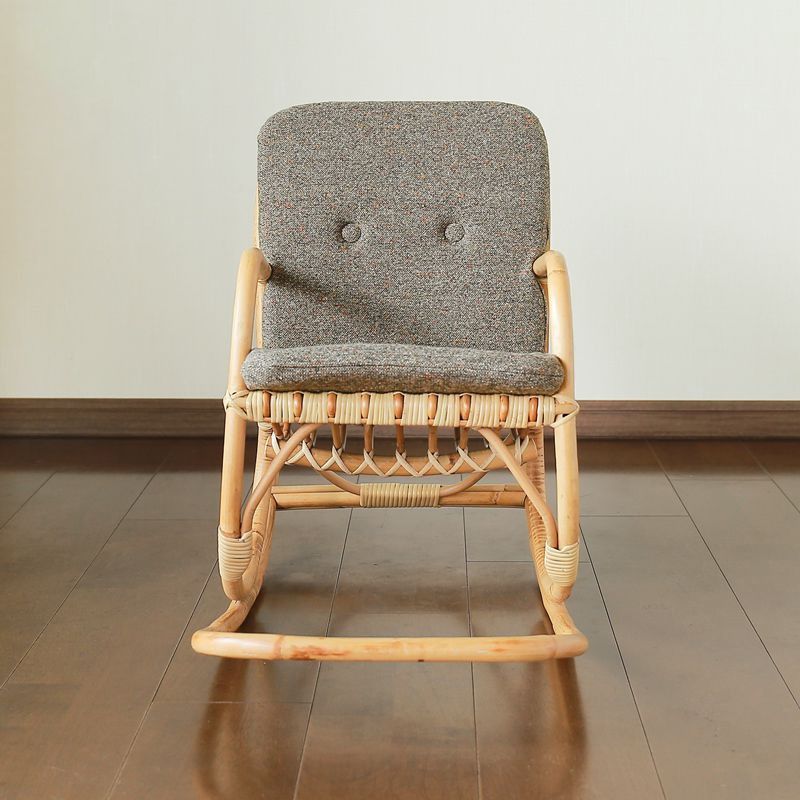 Modern Rocking Chair Wicker Removable Cushions Button-Tufted Rocker Clearhalo 'Chairs & Seating' 'furn' 'furn_rocking_chairs' 'Furniture' 'Living Room Furniture' 'Rocking Chairs' 'rocking_chairs' 1200x1200_3f7e2660-b370-4b95-b0c3-a55811b1c29e