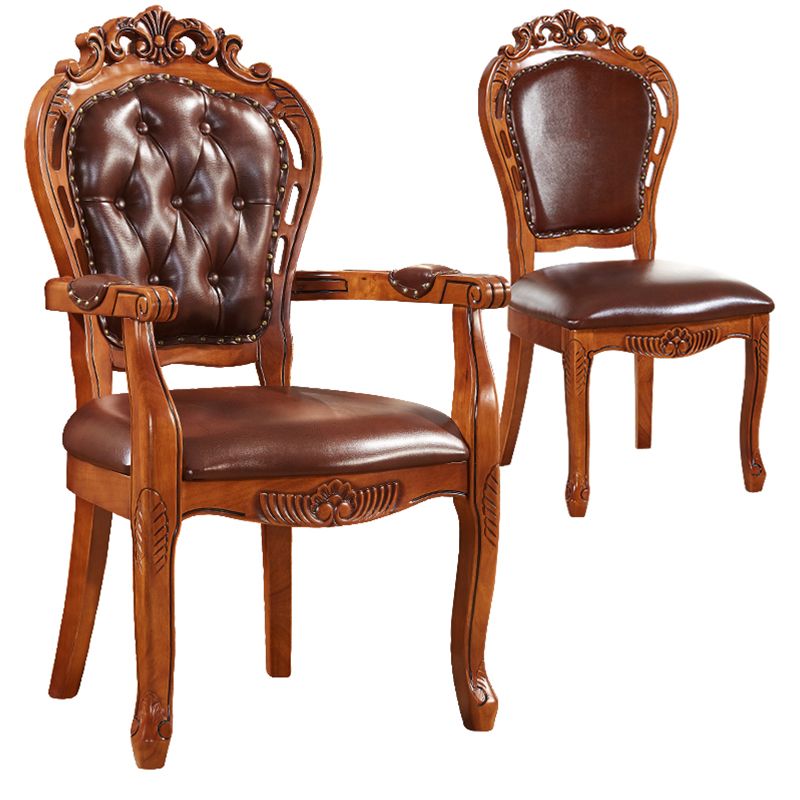 Scandinavian Style Rubberwood Chair Kitchen Open Back Arm Chairs (Set of 2) Clearhalo ' kitchen&dining_furn' 'Dining Chairs' 'Dining Tables & Seating' 'dining_chair' 'furn' 'furn_dining_chair' 'Furniture' 'furniture_dining_chair' 'Kitchen & Dining Furniture' 'kitchen' 1200x1200_3f7e330a-8249-4fda-9d3d-14cf65b9e407