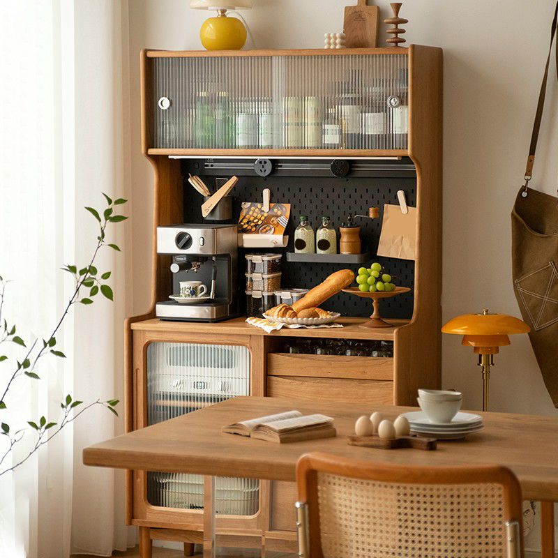 Mobile moderno armadio in vetro display a buffet mobile per sala da pranzo