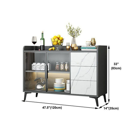 Stand a buffet contemporanei a buffet in legno ingegnerizzato per sala da pranzo