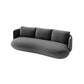 Contemporain 29.5 "H Couleur de couleur solide Linn Tuxedo bras SOFA pour le salon
