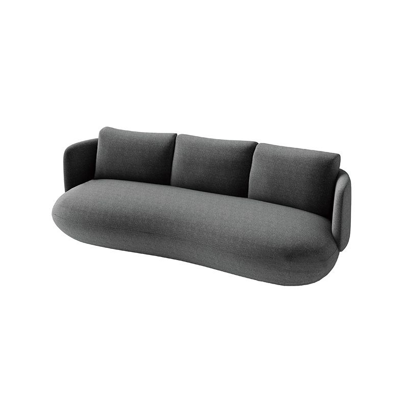 Contemporain 29.5 "H Couleur de couleur solide Linn Tuxedo bras SOFA pour le salon