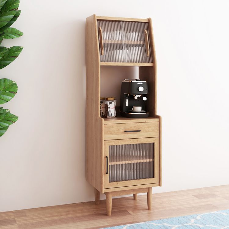 Simple Style Wood Buffet Server 67-inch Height Kitchen Server Clearhalo 'buffet_sideboard' 'Buffets & Sideboards' 'furn' 'furn_buffet_sideboard' 'Furniture' 'furniture_buffet_sideboard' 'Kitchen & Dining Furniture' 1200x1200_3f84a856-aaa0-4b6d-91af-bf0afde20863