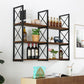 Industrial Style Wooden Bookshelf Wall Mounted Shelf Bookcase Clearhalo 'Bookcases' 'furn' 'furn_bookcases' 'Furniture' 'furniture_bookcases' 'kitchen' 'kitchen_bookcases' 'Living Room Furniture' 'Office Furniture' 1200x1200_3f851fff-647d-49ab-9f20-0d4a606d78bf