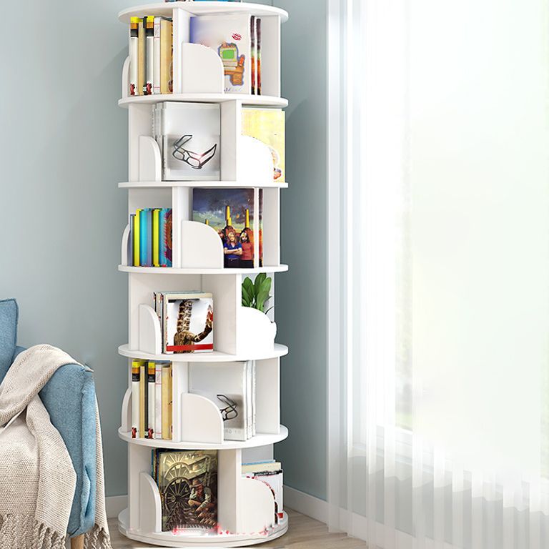 Moderne houten roteerbare boekenkast Studieruimte Geometrische boekenplank