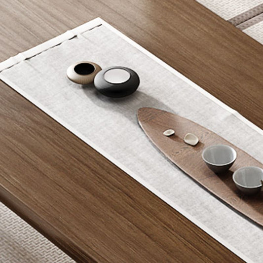 1 mesa de café rectangular de madera maciza mesa de café individual