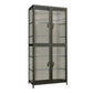 Modern Glass Doors Curio Cabinet Metal Storage Cabinet for Living Room Clearhalo 'Display & China Cabinets' 'display_china_cabinets' 'furn' 'furn_display_china_cabinets' 'Furniture' 'Kitchen & Dining Furniture' 1200x1200_3f89ea21-b2c3-4845-b90a-630e867c0da6