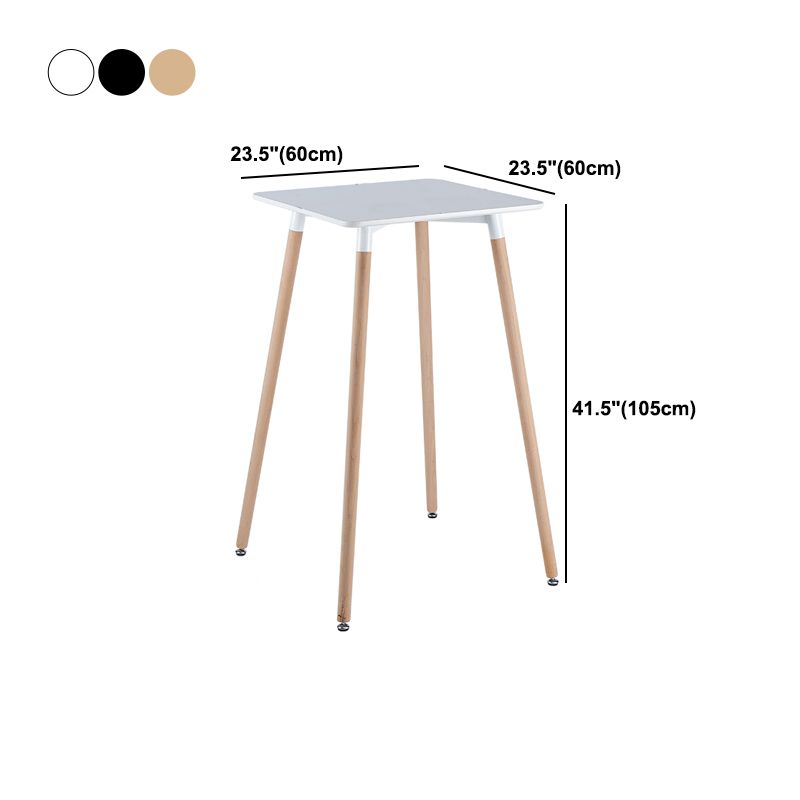Industrial Square Bar Counter Table Dining Wooden Counter Table for Restaurant Clearhalo 'Bar Furniture' 'Bar Tables' 'bar_tables' 'furn' 'furn_bar_tables' 'Furniture' 'furniture_bar_tables' 'Kitchen & Dining Furniture' 1200x1200_3f8cc716-0648-4354-a40c-dbacb07b7614