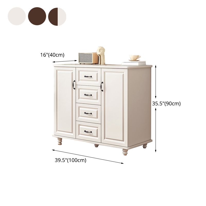 Couche combinée traditionnelle Couche de rangement en bois pour le chevet