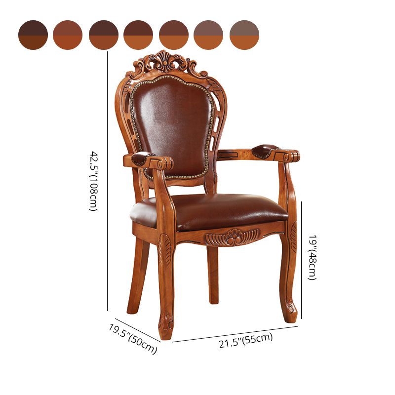 Scandinavian Style Rubberwood Chair Kitchen Open Back Arm Chairs (Set of 2) Clearhalo ' kitchen&dining_furn' 'Dining Chairs' 'Dining Tables & Seating' 'dining_chair' 'furn' 'furn_dining_chair' 'Furniture' 'furniture_dining_chair' 'Kitchen & Dining Furniture' 'kitchen' 1200x1200_3f9465b3-c4cb-41b1-bf1f-c6018c54fd0c