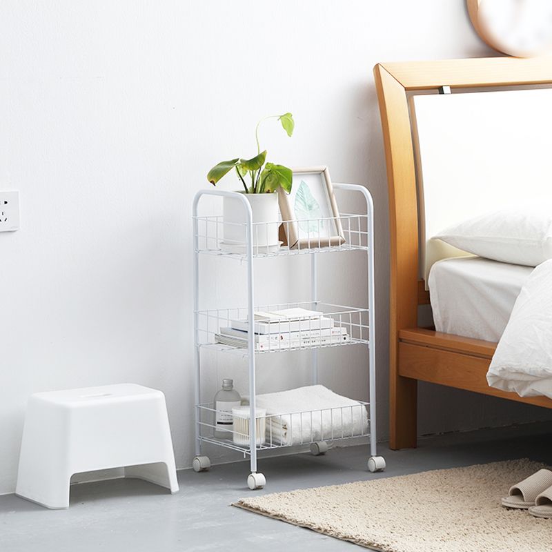 Black and White Industrial Bookshelf Etagere Bookshelf with Caster Wheels Clearhalo 'Bookcases' 'furn' 'furn_bookcases' 'Furniture' 'furniture_bookcases' 'kitchen' 'kitchen_bookcases' 'Living Room Furniture' 'Office Furniture' 1200x1200_3f9476ac-4123-40d2-b38c-9bf0c826a401