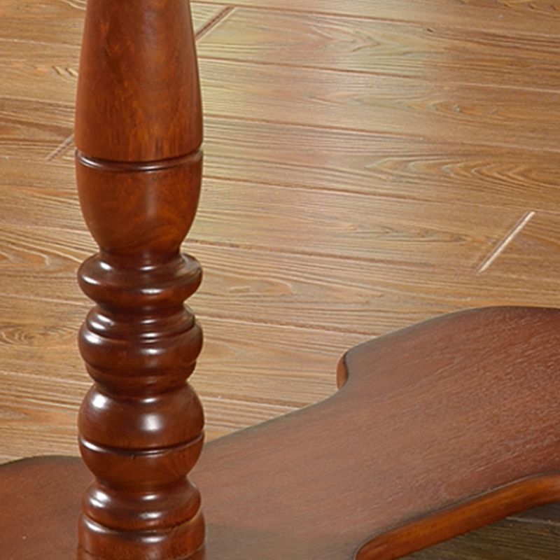 Brown Removable Coffee or End Table in Solid Wood French Country