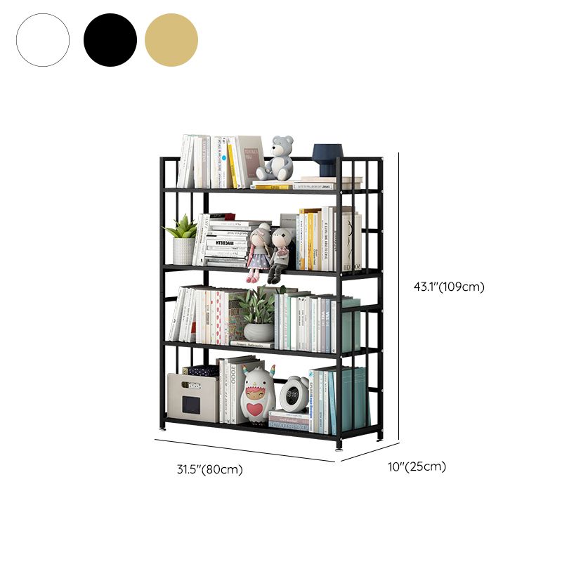 Bibliothèque de lieux de rectangle de rectangle métallique moderne à dos fermé à dos fermé moderne