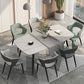 Metal Modern Indoor Side Chair with Arms Matte Finish Open Back Dining Chair Clearhalo 'Dining Chairs' 'Dining Tables & Seating' 'dining_chair' 'furn' 'furn_dining_chair' 'Furniture' 'Kitchen & Dining Furniture' 1200x1200_3f9880b8-3726-4f72-bc58-94f2ace49057