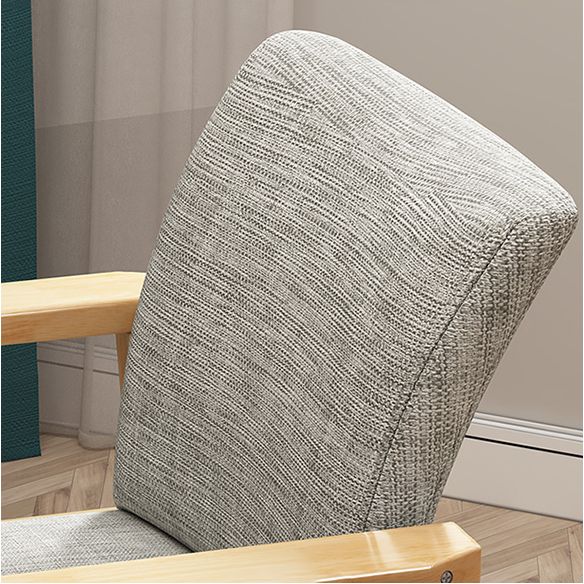 Contemporary Wood Squar Dining Chair Fabric Dining Side Chair for Kitchen Clearhalo ' kitchen&dining_furn' 'Dining Chairs' 'Dining Tables & Seating' 'dining_chair' 'Furniture' 'furniture_dining_chair' 'Kitchen & Dining Furniture' 'kitchen' 1200x1200_3f98e50d-5deb-402b-b769-81f829ce73d8