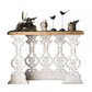 French Country Wood Console Table Rectangle End Table for Hall Clearhalo 'Console Tables' 'console_tables' 'Entry & Mudroom Furniture' 'furn' 'furn_console_tables' 'Furniture' 1200x1200_3f99acbd-9d4b-4733-abc5-54be73d38a04