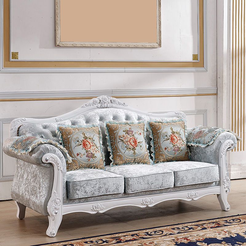 Traditional Tufted Rolled Arm Settee Slipcovered Sofa for Three People Clearhalo 'furn' 'furn_sofas' 'Furniture' 'furniture_sofas' 'Living Room Furniture' 'Sofa' 'sofas' 1200x1200_3f9b5ed9-6f85-496f-9712-c7af80d08ee3