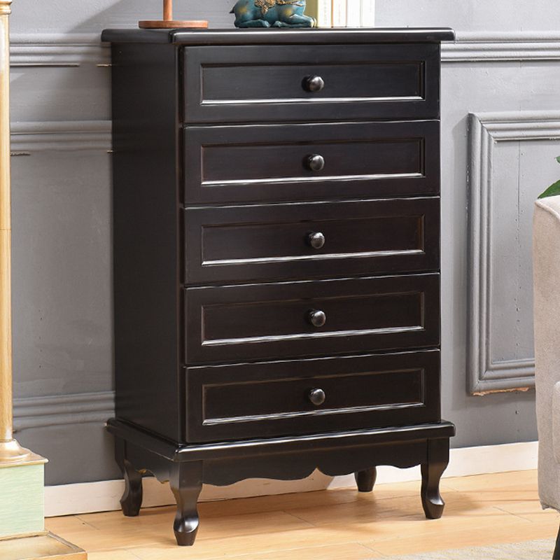 Modern Solid Wood Accent Chest with Drawers 13.77" Wide Chest