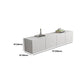 12 / 16 - Inch TV Console Faux Wood TV Console Stand With Cabinets / Drawers in White Clearhalo 'furn' 'furn_tv_stands_entertainment_centers' 'Furniture' 'Living Room Furniture' 'TV Stands & Entertainment Centers' 'TV Stands & Media Storage Furniture' 'tv_stands_entertainment_centers' 1200x1200_3f9dddaa-8f24-4add-9980-72309edfae50