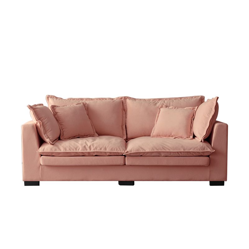 Modern Linen Tuxedo Arm Standard Sofa with Bolster Pillows for Living Room, Apartment Clearhalo 'furn' 'furn_sofas' 'Furniture' 'furniture_sofas' 'kitchen' 'kitchen_sofas' 'Living Room Furniture' 'Sofa' 'sofas' 1200x1200_3f9f5455-1c16-4610-b31c-6a655b12d2a4