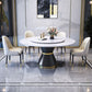 Modern Turntable Dinner Table Stainless Steel Base Stone Dining Table for Home Clearhalo 'Dining Tables & Seating' 'Dining Tables' 'dining_table' 'furn' 'furn_dining_table' 'Furniture' 'Kitchen & Dining Furniture' 1200x1200_3fa0c3bb-1da4-4784-95de-653a0154d65a