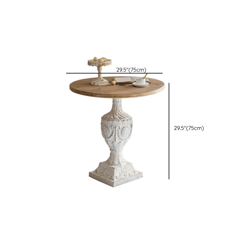 Pedestal de madera maciza