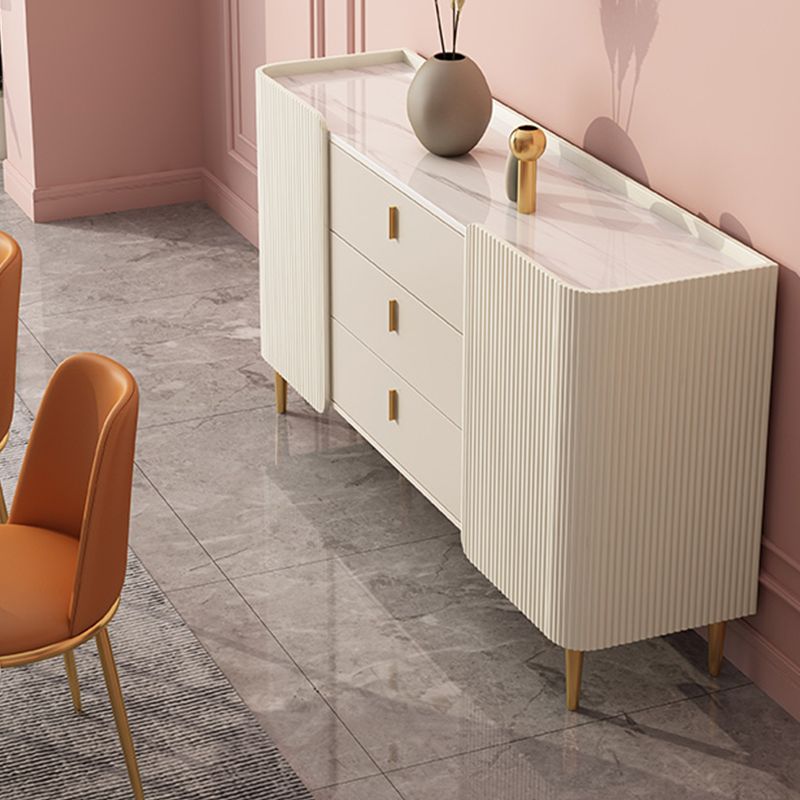 Tavolo a buffet in stile glam Credenza a buffet con cassetti e armadi