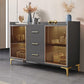 Galm ingegnerizzato in legno sideboard credenza regolabile scaffalatura con cassetto per soggiorno