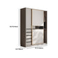 Modern Style Wardrobe Wooden Wardrobe Closet with Sliding Door